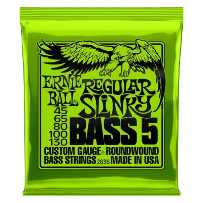 ERNIE BALL REGULAR SLINKY NICKEL 45 - 130 SET DE CUERDAS BAJO