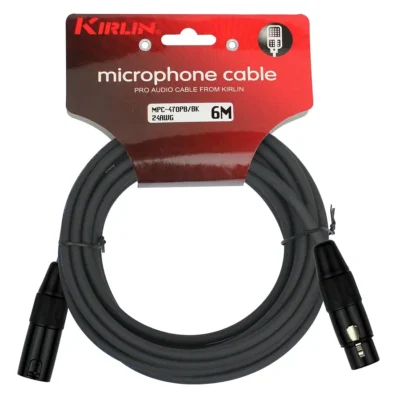 Kirlin 6Mts Mpc-470Pb-6 Cable Micrófono Negro