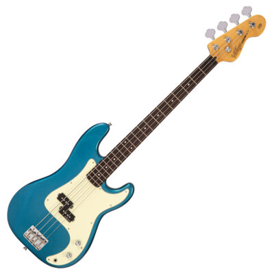 Vintage V40 Coaster Series Bass Guitar – Candy Apple Blue