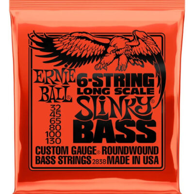 Ernie Ball Slinky 6-string Bass 32-130 - Escala Larga